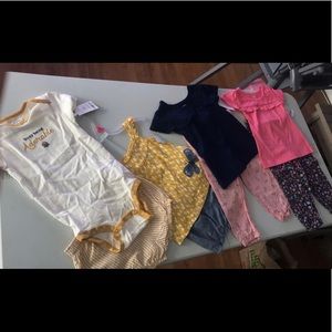 Brand New With Tags 24 months Carter’s 4 Baby Girl Outfits